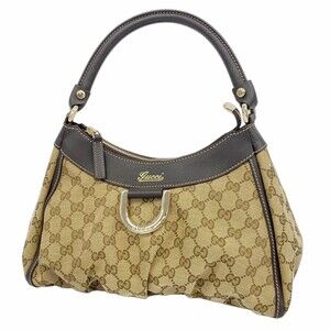 Gucci Shoulder Bag GG Canvas Abby Brown